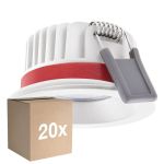 Mehrfachpackung 20x Ledvance LED  SPOT FIRE RATED Aluminium  8W 640lm 36D - 927 Extra Warmweiß | Ausschnitt 68mm - IP65 - Höchste Farbwiedergabe -  Dimmbar