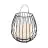 Nordlux Tischlampe Jim To-Go Portable Akku Metall Schwarz 3W 300lm - 827 Extra Warmweiß | 3-Stufen Dimmbar 