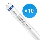 Mehrfachpackung 10x Philips LED Röhre T8 MASTER (HF) High Output 14W 2100lm - 840 Kaltweiß | 120cm - Dimmbar - Ersatz für 36W