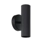 Eglo Wandleuchte Portillo Stahl Schwarz | Geeignet für 2x GU10