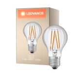 Ledvance Classic LED E27 Poire Filament Claire 7.3W 806lm - 827 Blanc Très Chaud | Équivalent 60W