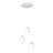 Emibig Suspension Luminaire Target Acier Blanc | Convient pour 3x E27 - Max 15W