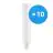 Lot 10x Osram Dulux-D LED 9W - 830 Blanc Chaud | 2-Pins - Équivalent 26W