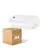 Lot 4x Philips LED Sécurité Coreline BWC110 Blanc 9W 900lm - 830 Blanc Chaud | 242x110mm - IP54 - Détecteur De Lumière