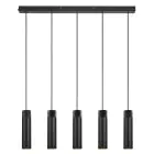 Nordlux Tilo Suspension Luminaire Métal Noir | Convient pour 5x GU10