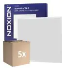 Lot 5x Noxion Panneau LED Ecowhite V4.0 28W 3360lm - 830-840-865 CCT | 62x62cm - UGR 